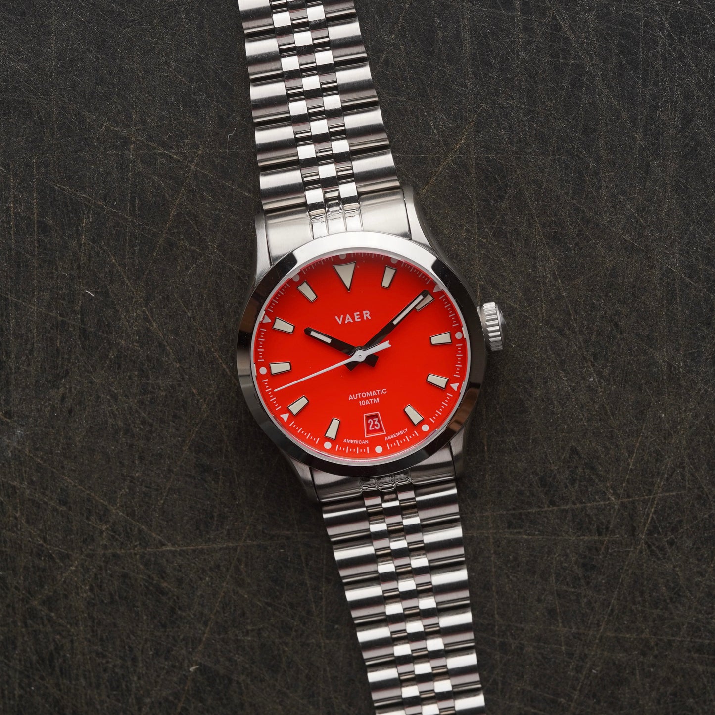A3 Atlas Orange on Jubilee Bracelet