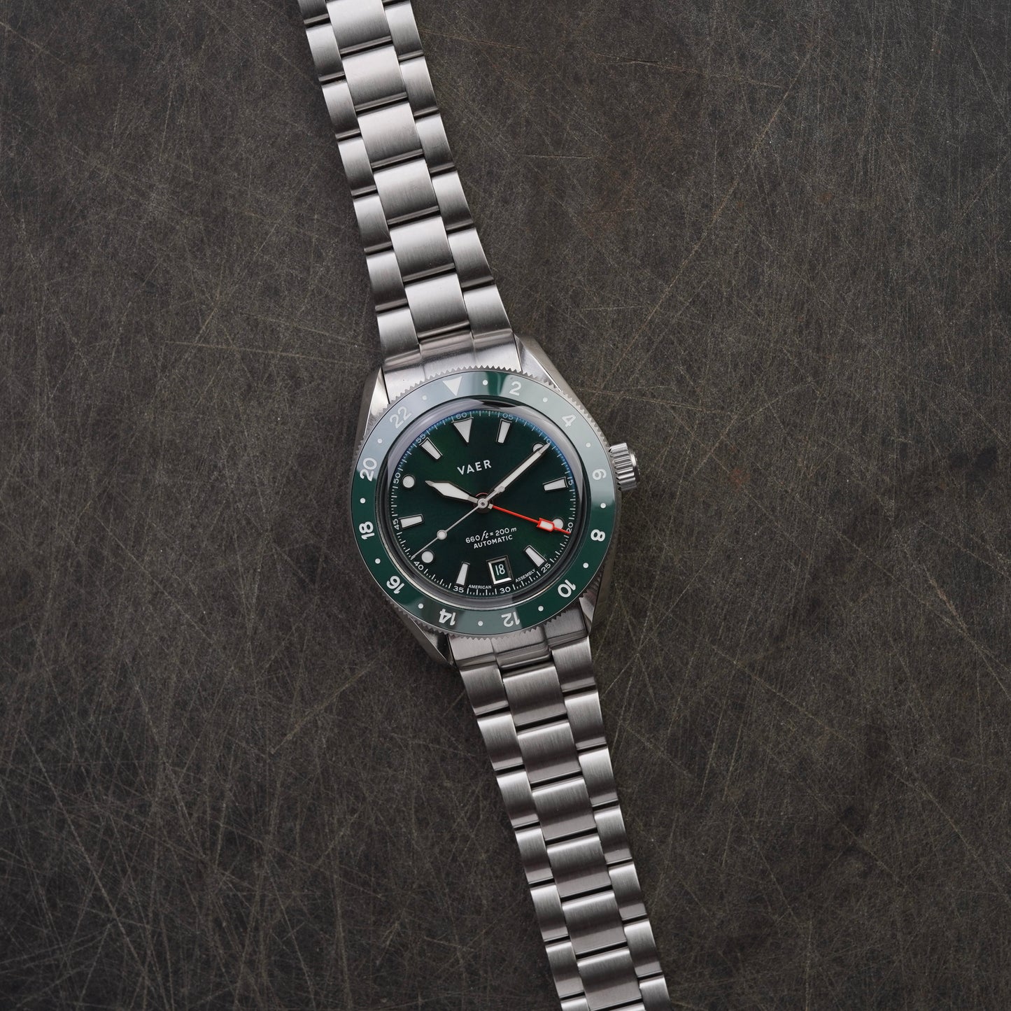 G5 Meridian Green MK II on Premium Oyster Bracelet