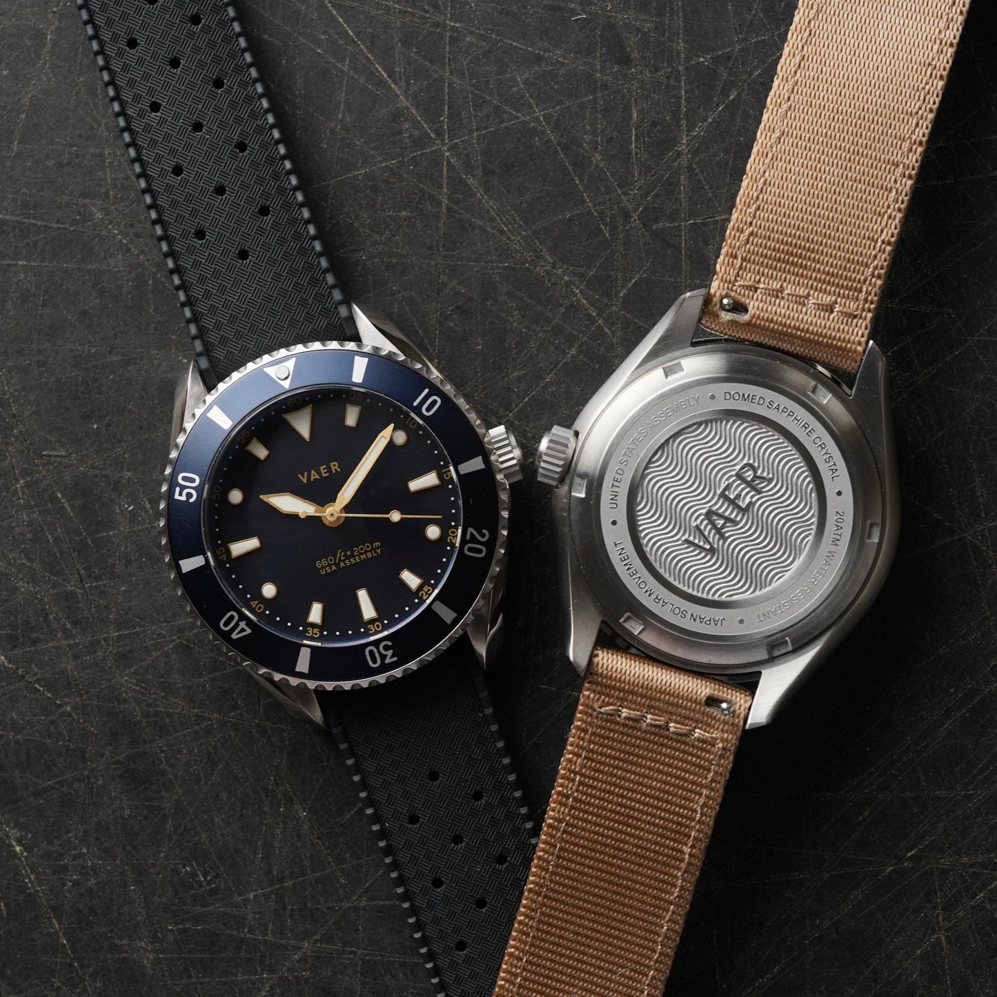 D4 Meridian Navy 42mm (Date Window - Fair to Good)