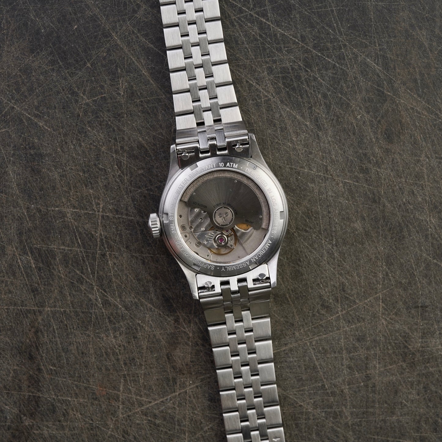A3 Atlas Orange on Jubilee Bracelet (Prototype)