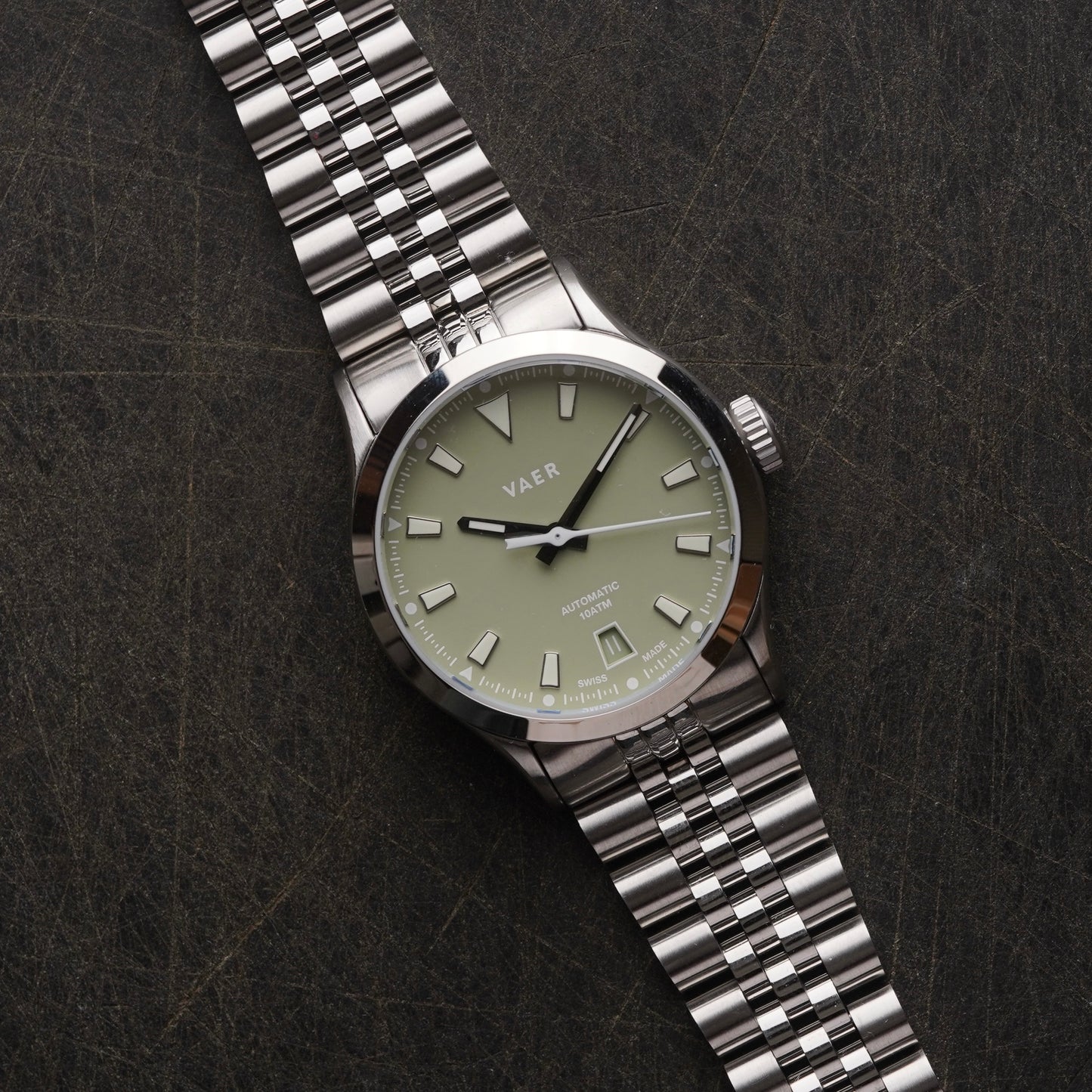 A7 Atlas Olive on Jubilee Bracelet