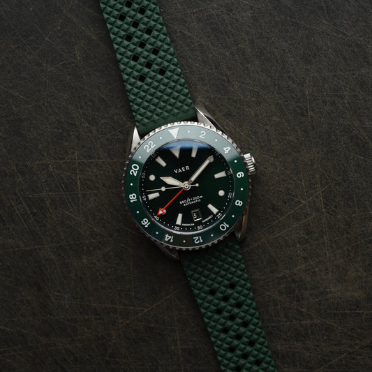 G5 Meridian Green 42mm on Waffle Green